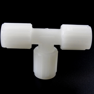 1/2" 3/4" PVDF Union Tee Female Flare Piping