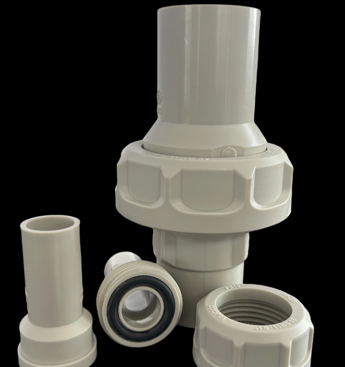 Assembling PPH Union For Welding Pipe Connections