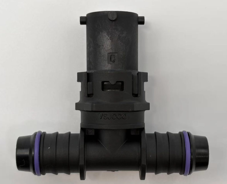 PA66 Single-Direction Reducing Tee Quick Fluid Connector